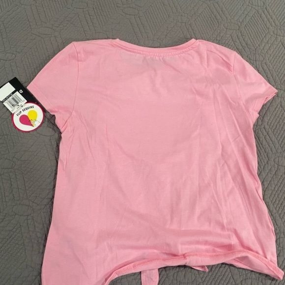 Girls XL 14/16 pink flip sequence DKNY t-shirt - Picture 3 of 7